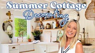 COTTAGE DECOR (with a pop of BLUE!) ~ SUMMER DECORATE WITH ME 2023 ~ THRIFT HAUL