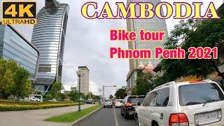 [4K] Cambodia - Sunday bike tour visit Phnom Penh, Cambodia tour 2021