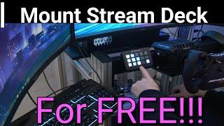 How to Mount stream deck to Sim Rig for FREE!!!