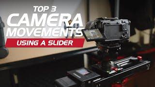 Top 3 Camera Movements Using A Slider | Shark Slider Nano