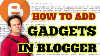 how to add more gadgets in blogger | add a gadget blogger | add extra gadget to blogger