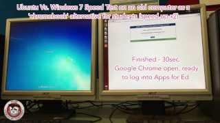 Ubuntu vs Windows 7 on old PC as a Chromebook alternative