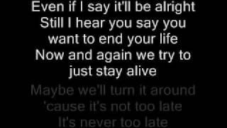 Three Days Grace-Never Too Late Lyrics