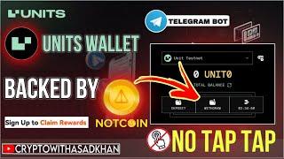 Units Wallet Telegram Airdrop | Units Wallet Testnet Airdrop  | Crypto With Asad Khan