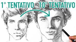 HOW TO GET LIKENESS IN PORTRAITS WITHOUT THE GRID! Step by step portrait of Timothée Chalamet