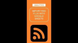  Import Data from RSS with Google Sheets #shorts #productivity