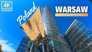 Modern WARSAW  WALKING TOUR | Explore Poland’s Dynamic Capital | 4K Experience