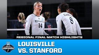 Louisville vs. Stanford: 2024 NCAA volleyball regional final highlights