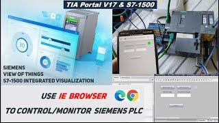 COM24. Use Web Page to Control and Monitor Your PLC via Siemens "View Of Things" in TIA Portal V17