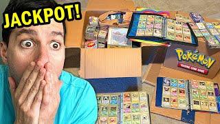 Man Finds $10,000 Pokemon Cards Collection In Storage (opening it)