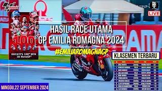 Hasil Motogp Hari ini~Hasil Race Gp Emilia Romagna 2024~Klasemen Motogp 2024 Terbaru