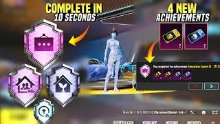How To Complete 4 New Achievements In 10 Seconds | New Tips And Tricks | PUBGM