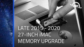 How to Install Memory Into a 27-Inch Apple iMac (Late 2015 - 2020) iMac17,1 iMac18,3 iMac19,1