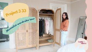 Minimalist Capsule Wardrobe Tour | Project 3 33 Challenge