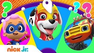 Super Hero Spin the Wheel #40 w/ PAW Patrol, Bubble Guppies & More | Nick Jr.