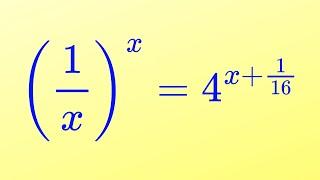 A Super Nice Exponential Equation