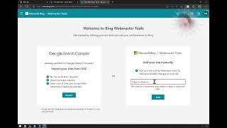 Import Google Search Console to Bing Webmaster Tools