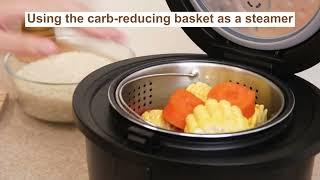 low carb rice cooker with steamer, small but funtional match your cook methods #cooking #loseweight