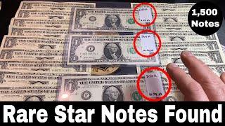 Rare Star Notes Found Searching 1,500 $1 Dollar Bills