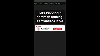 4 common C# naming patterns you should know #Shorts