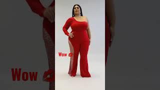 Glamorous  models lifestyle curvy woman in luxury babe style. plus size women beauty fashion.