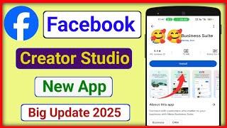 Facebook Big Update | Facebook Creator Studio New App |Facebook Ka Creator Studio App Kaha se milega