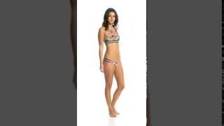 Body Glove Swimwear Wonderland Elena High Neck Crop Bikini Top | SwimOutlet.com