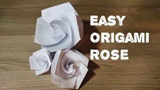 Easy Origami Rose Flower