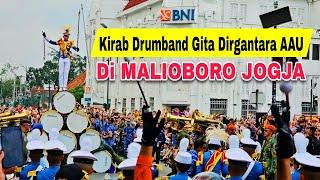 Kirab Drumband Gita Dirgantara AAU Di Malioboro Yogyakarta | Wisata Jogja Terbaru 2024