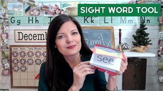 How to Teach Sight Words with Flashcards: DIY Spiral-Bound Index Card Book