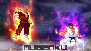 Reu Evil Ken vs Shin Ryu. Street Fighter MUGEN Multiverse