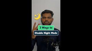 Disable Night mode in android studio application how to disable night mode android