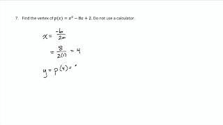 Find the Vertex of a Parabola Without a Calculator