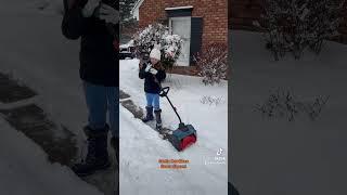 Electric Snow Shovel review Senix Tools #stripelife #snowplow #snowremoval #snowshovel #snow #power