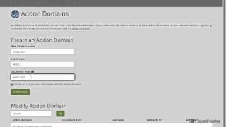 PlanetHoster Tutorial, how to create an addon domain in your cPanel account ?