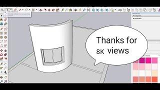 How do you make a window on a curved wall in SketchUp | How to Install Window & Door on Curved wall