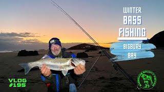 Sea Fishing Uk | COLD Weather BASS Fishing | Beach and Estuary Session | Vlog#195