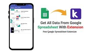 How to get all data from Google spreadsheet with Google Spreadsheet Extension in kodular