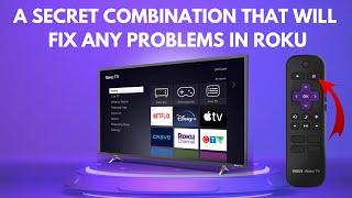 A secret combination that will fix any problems in your Roku || Clear cache in Roku