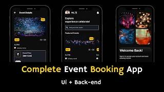 Complete Event Booking App Flutter Using No Code Tool Flutterflow In Hindi