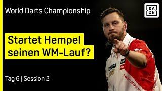 Flo Hempel & MvG starten in die WM: Tag 6 - Session 2 | Darts WM 2025 | DAZN Highlights