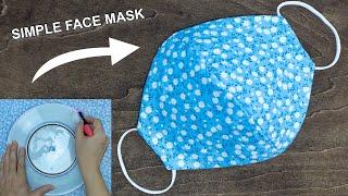 Make Fabric Face Mask at home | DIY Face Mask No Sewing Machine | Easy Face Mask Pattern