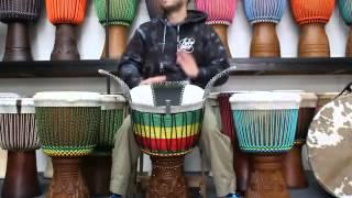 Drumskull Drums Ivory Coast Iroko Djembe - DSD-08500
