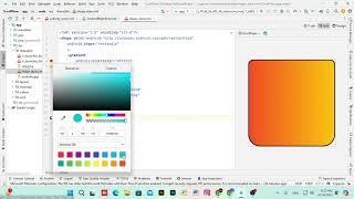 Learn how to apply custom shapes to buttons in Android studio | tutorial 2024