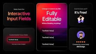 Interactive input fields in Figma for Free!