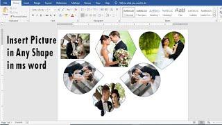 Ms word Tutorial - How to Insert Picture into any Shapes using Ms word