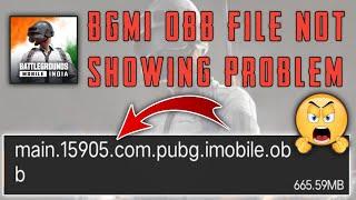 bgmi obb file not showing problem | pubg mobile obb file not showing | pubg obb file not showing