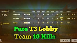 BGMI SCRIMS | T3 Lobby Gameplay | Team 10 Kills | IGL Pov |