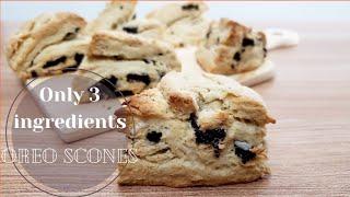 3 Ingredients Easy OREO Scones | Quick And Delicious Scones | Little Sugar Kitchen