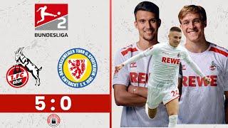 1. FC Köln - Eintracht Braunschweig 5:0 (2:0) | 2. Bundesliga - 3. Spieltag